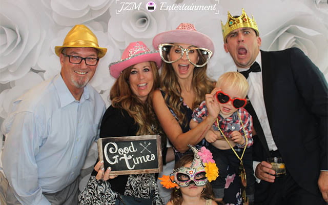 Photo Booth with flower Background