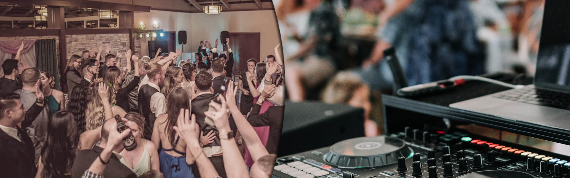 Partying on the dance floor